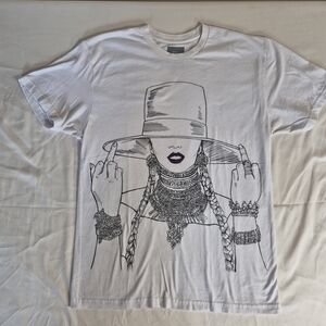 Beyonce I Ain’t Sorry Graphic T Shirt White Large Tour Merch Graphic Tee